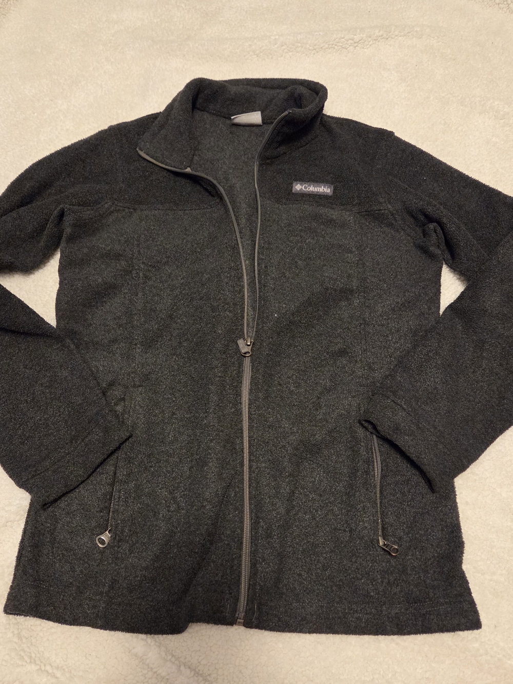 Columbia Men's Charcoal Full-Zip Lightweight Fleece Jacket